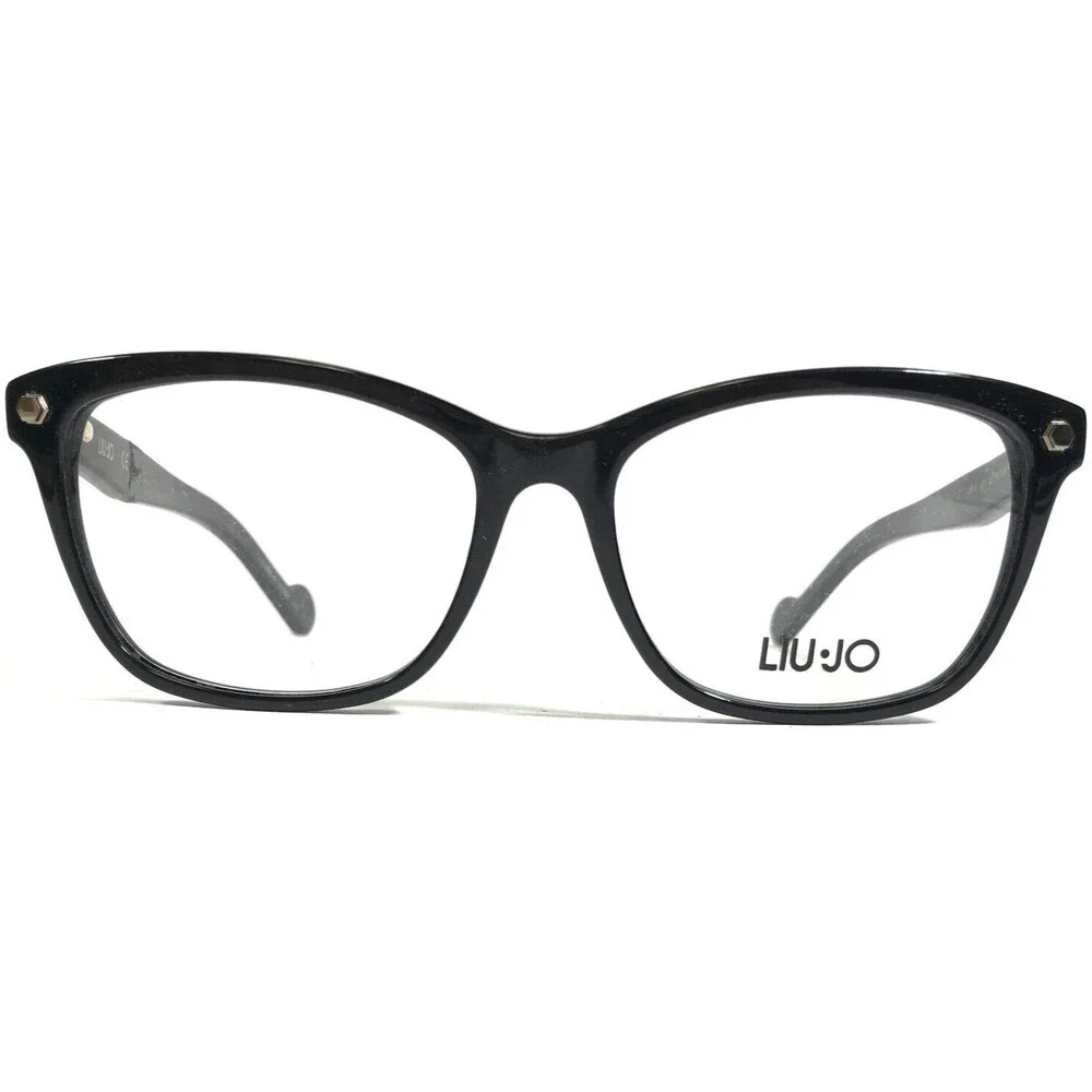 Liu Jo LJ2616 001 Eyeglasses Frames Polished Black Cat Eye Full Rim 52-16-135